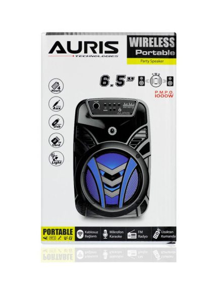 Auris Karaoke Mikrofonlu Radyolu Speaker Hoparlör ARS-K23