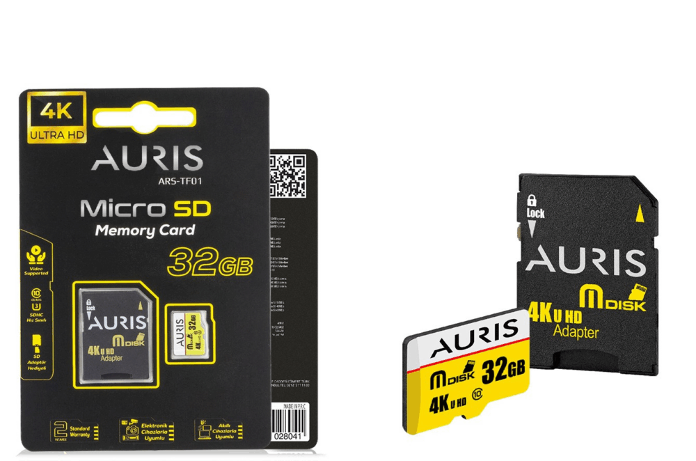 Toptan Hafıza Kartı | Auris 32GB MicroSD