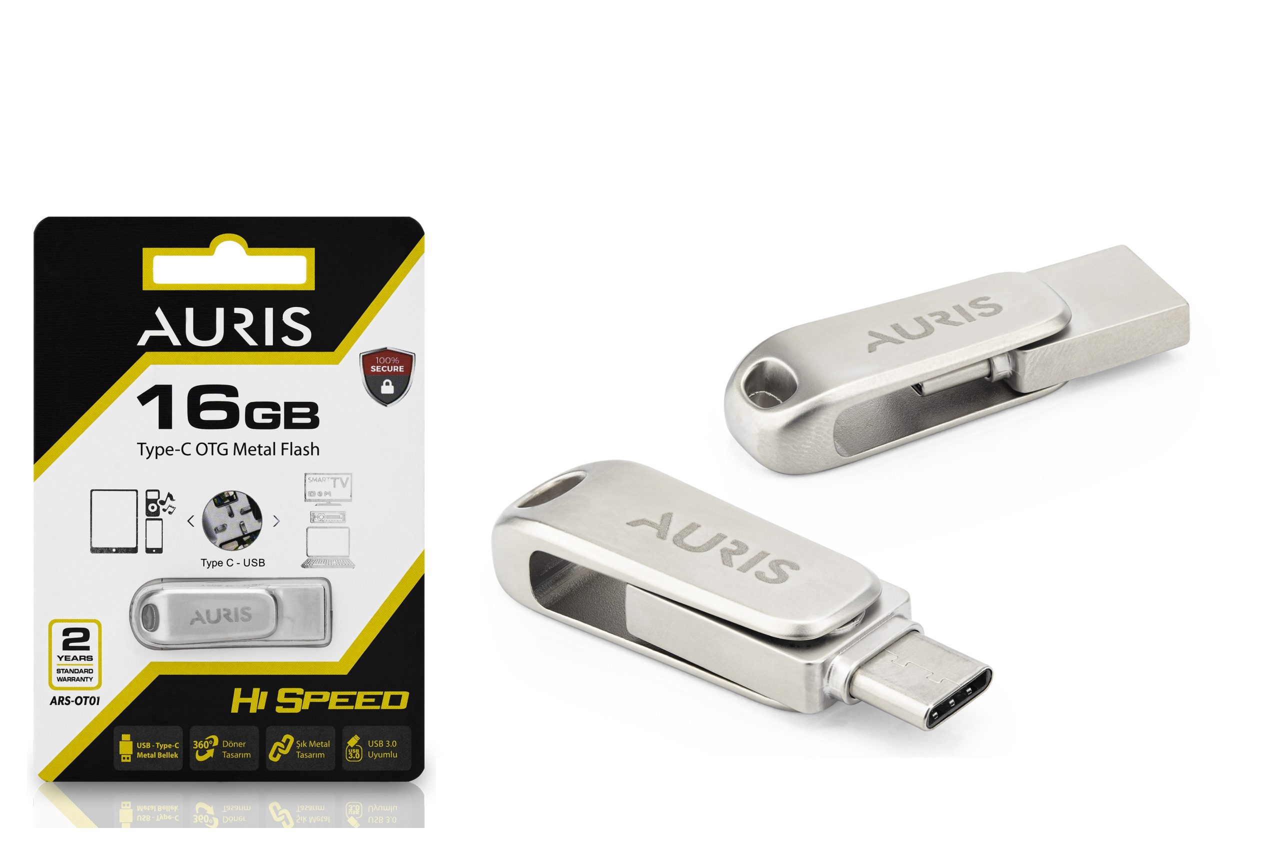16 GB Type-C Otg Flash TOPTAN FLASH BELLEK